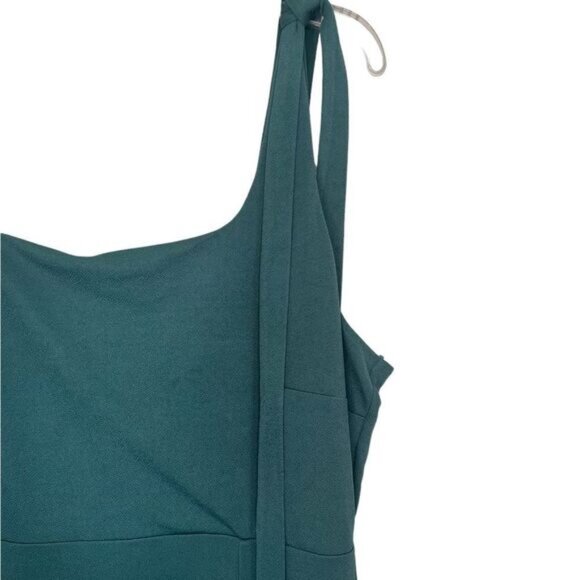 Birdy Grey Crepe Sea Glass Alex Convertible Formal Maxi Gown Slit Dress Size 2XL - Picture 6 of 11